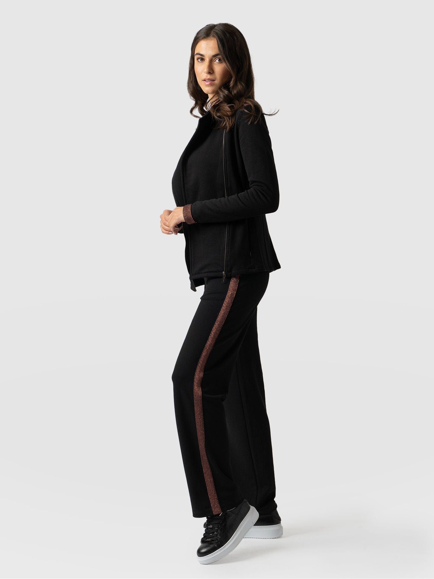 Runway Pant - Black-Bronze